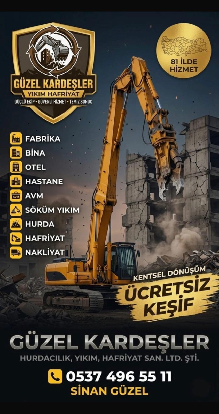 MUŞ Yıkım ve Enkaz Kaldırma